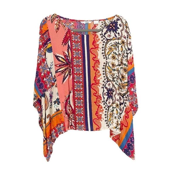 Desigual Loose Paisley Blouse Scarf Top Medium - Picture 2 of 5